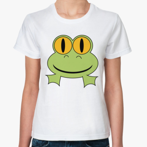Классическая футболка с принтом Лягушонок