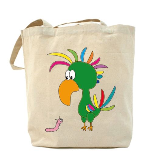 Сумка шоппер с принтом Bird