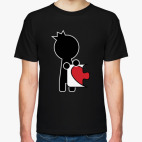 Классическая футболка Парная футболка для влюблённых