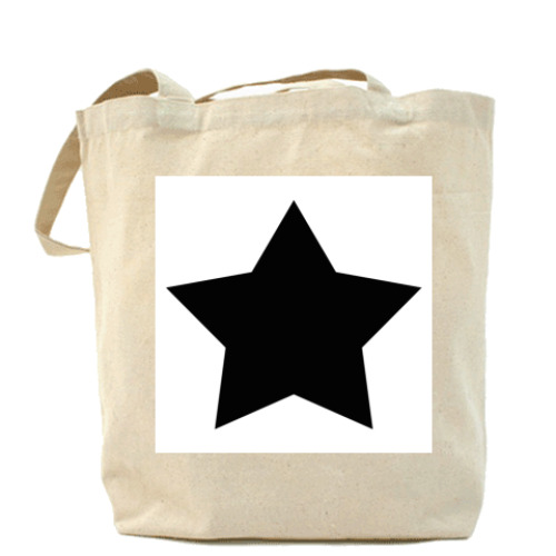 Сумка шоппер с принтом STAR