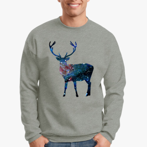 Свитшот с принтом HappyNewDeer