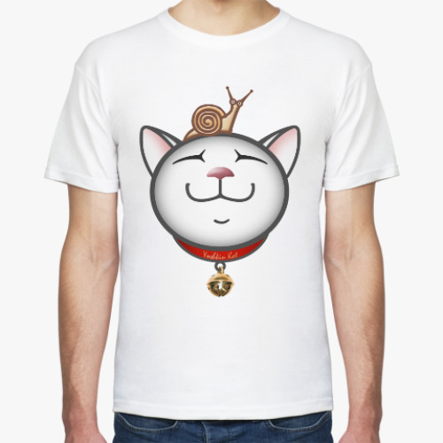Футболка с принтом Дзен Кот