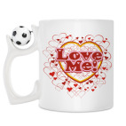 Кружка с футбольным мячиком