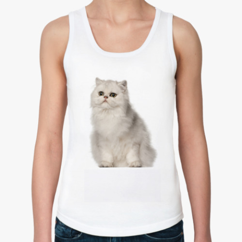 Женская майка с принтом Кот