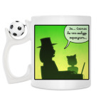 Кружка с футбольным мячиком