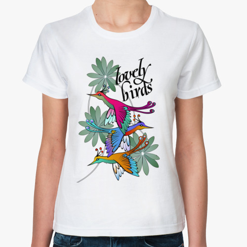 Классическая футболка LOVELY BIRDS