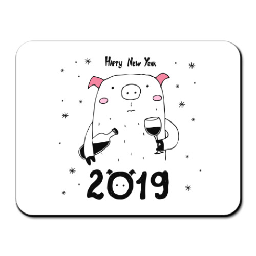 Коврик для мыши 2019 год свиньи - Виносвин