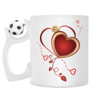 Кружка с футбольным мячиком