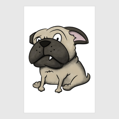 Постер grumpy dog