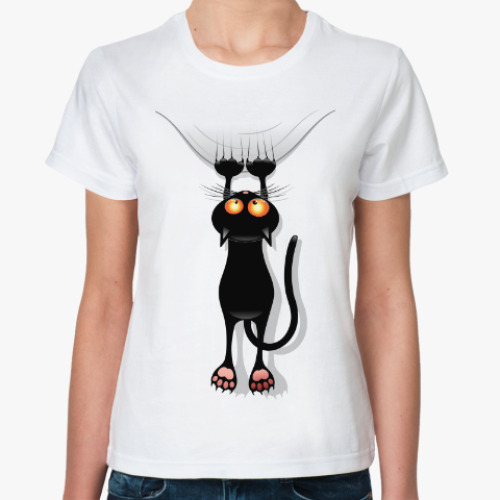 Классическая футболка Черная кошка