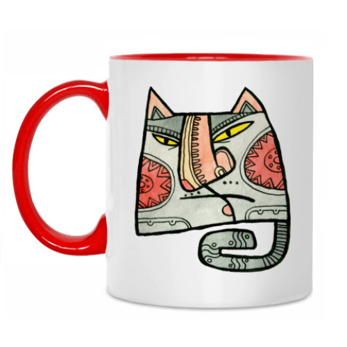 Кружка с принтом Кот Кеншин