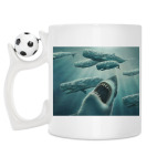 Кружка с футбольным мячиком