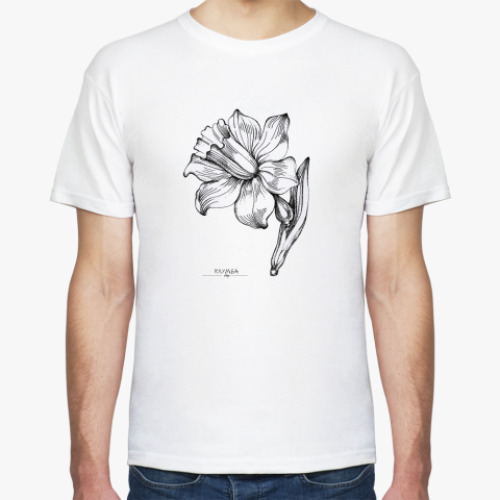 Футболка с принтом Нарцис