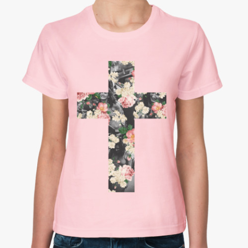 Женская футболка Каждый несёт свой крест