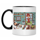 Кружка двухцветная