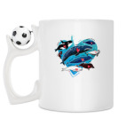 Кружка с футбольным мячиком