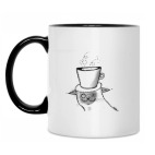 Кружка двухцветная