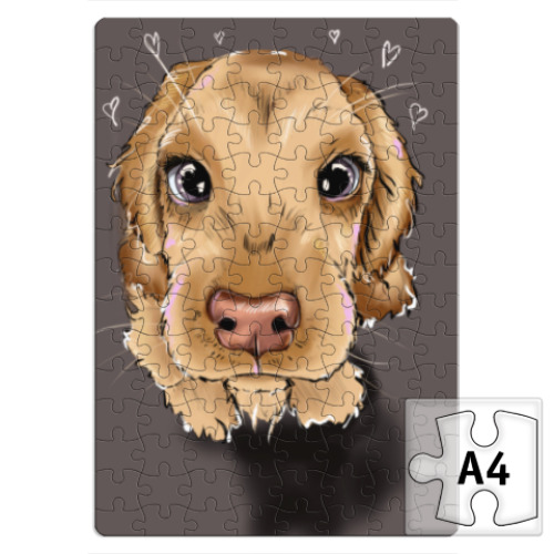 Пазл с принтом Милый щенок