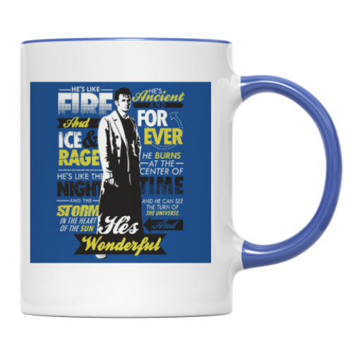 Кружка с принтом 'Десятый Доктор'