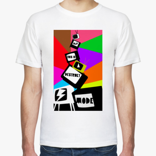 Футболка с принтом NeverAlone_Destructor