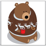 Медведь с кружкой