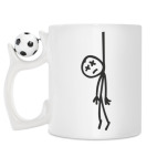 Кружка с футбольным мячиком