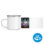 Кружка металлическая белая (круговая запечатка)