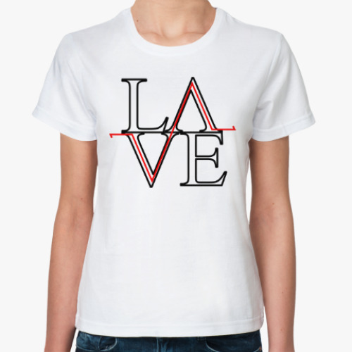 Классическая футболка LOVE art-object