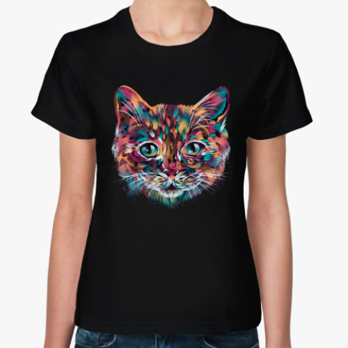 Женская футболка Art Cat