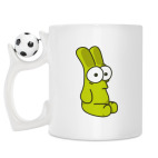 Кружка с футбольным мячиком