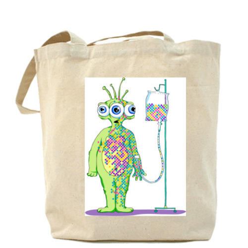 Сумка шоппер с принтом Color addicted