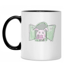 Кружка двухцветная