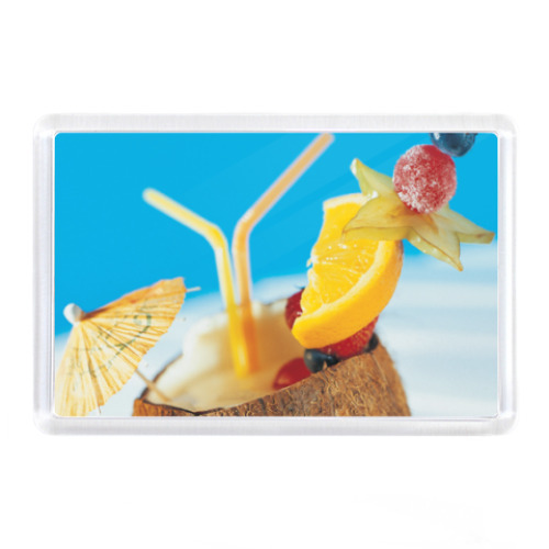 Магнит с принтом Коктейль