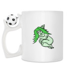 Кружка с футбольным мячиком