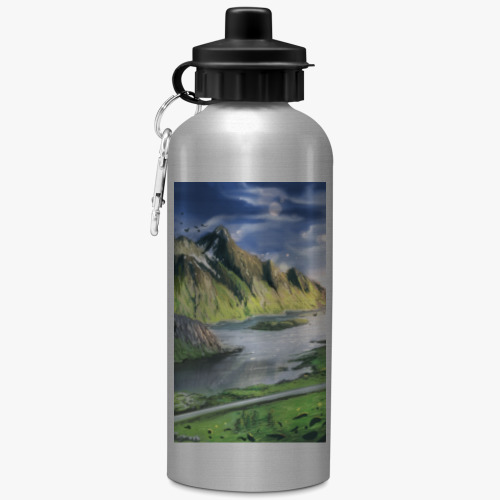 Спортивная бутылка/фляжка Пейзаж горы