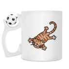 Кружка с футбольным мячиком