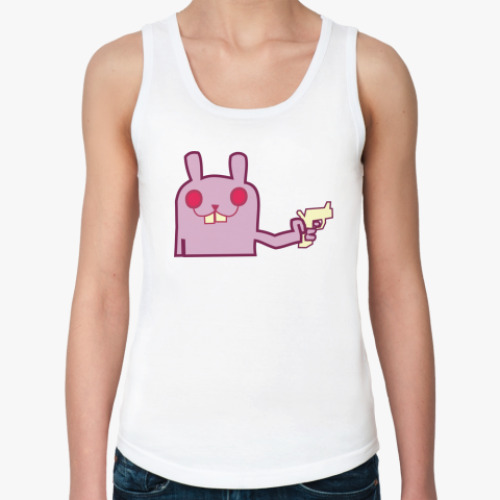 Женская майка pink bunny