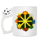 Кружка с футбольным мячиком