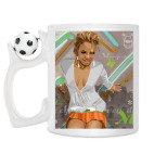 Кружка с футбольным мячиком
