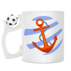 Кружка с футбольным мячиком