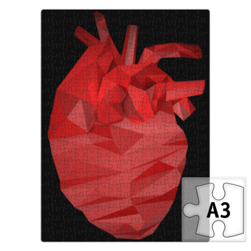 Пазл Сердце 3D