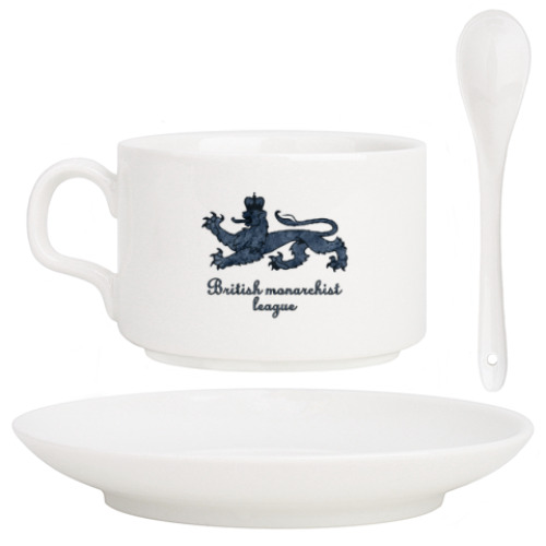 Кофейный набор с принтом Королевский лев