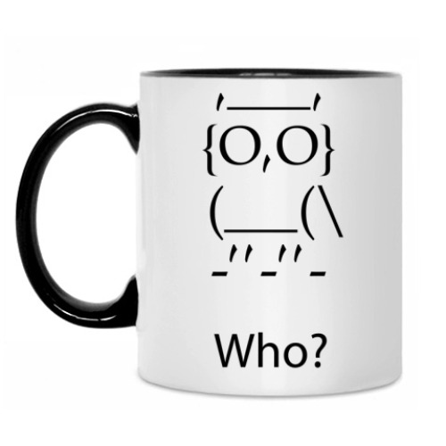 Кружка 'Кто?'