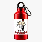 Металлическая бутылка 400 мл UV-DTF