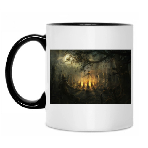 Кружка с принтом Halloween night