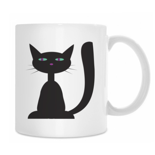 Кружка с принтом I love cats