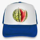 Watermelon with a slice