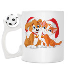 Кружка с футбольным мячиком