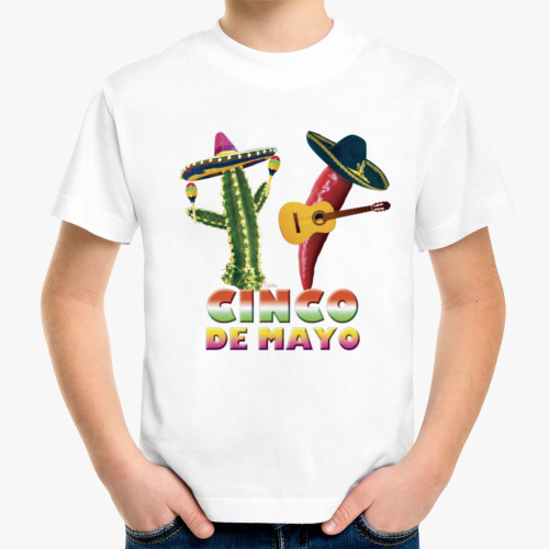 Детская футболка Мексиканский праздник Cinco de Mayo