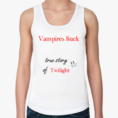 Женская майка  Vampires Suck